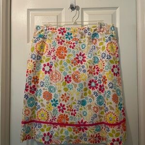 Fun, Flattering, Floral Sunny Cotton Skirt